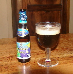 photo de la bouteille et du verre