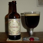 photo de la bouteille et du verre