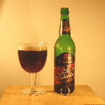 photo de la bouteille et du verre