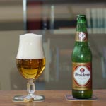 photo de la bouteille et du verre