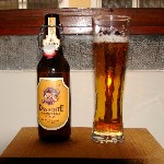 photo de la bouteille et du verre